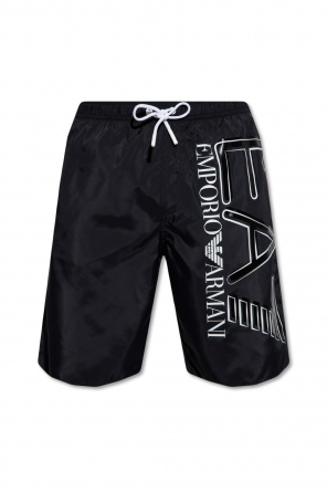 EA7 Men's Swimsuit Slip with Logo - EMPORIO ARMANI EA7